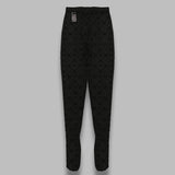 moonogram mesh flock tights WUW034ACJER0005- BK99 MARINE SERRE 