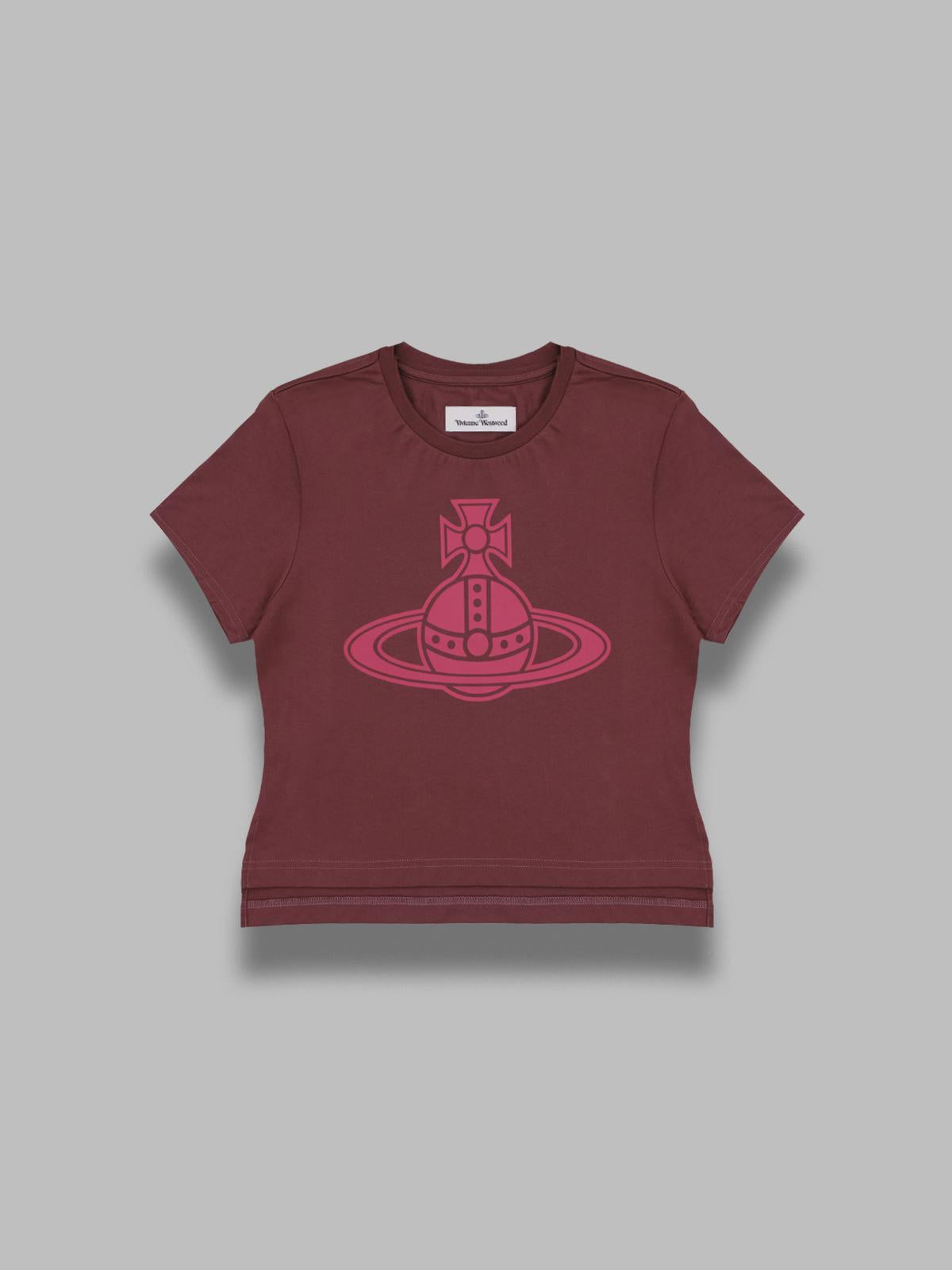 paris orb mini perù t-shirt 1G010015-J001M- H405 VIVIENNE WESTWOOD 