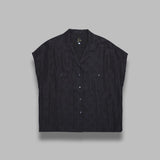 french sleeve cowboy blouse