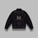 studded jean jacket RW167- BK NEEDLES 