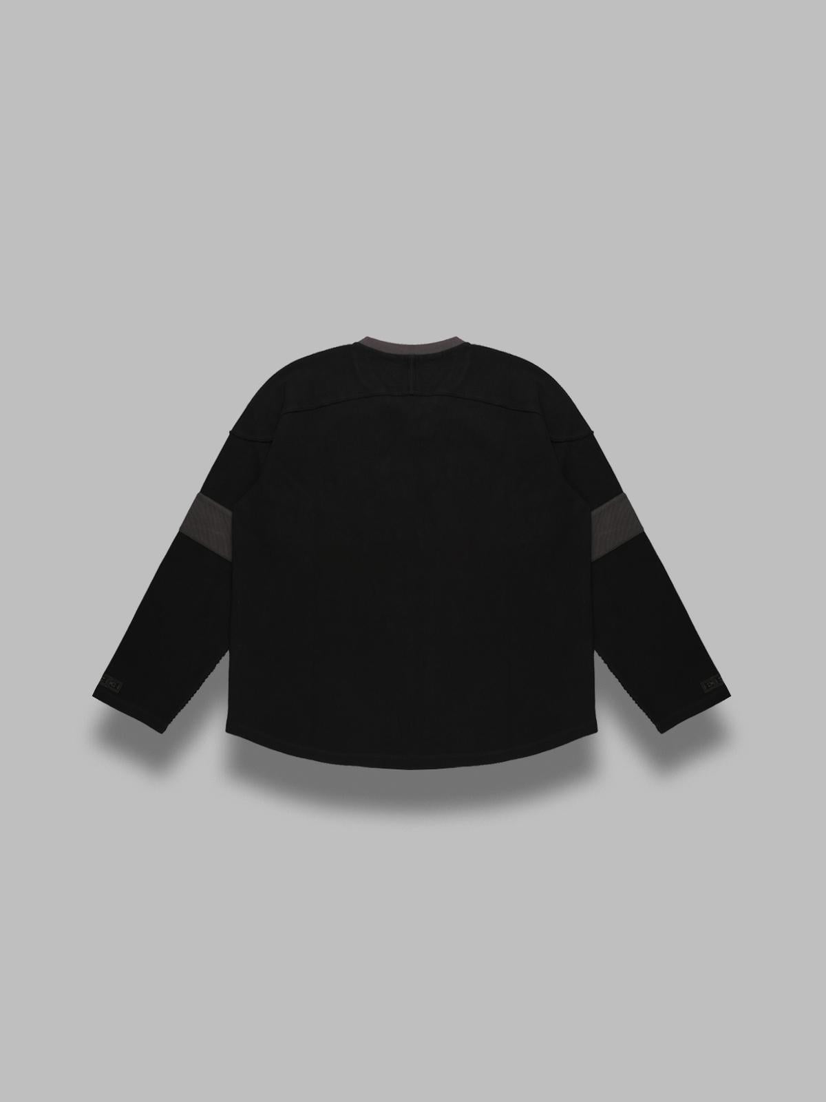 unisex laced hockey jersey knit ERL11T012- BLK ERL 