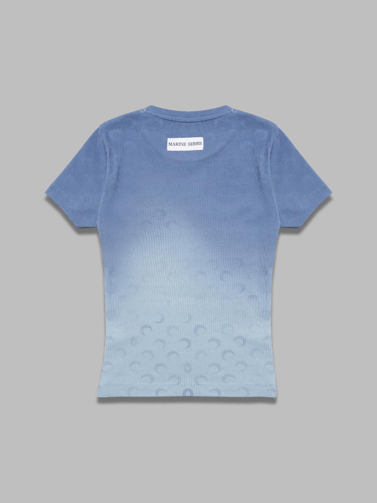 moon faded jersey baby fit t-shirt WTT012A-CJER0070- BL05 MARINE SERRE 