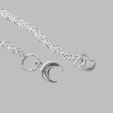 silver plated moon braided chain UJW076A-RMET0001- MT11 MARINE SERRE 