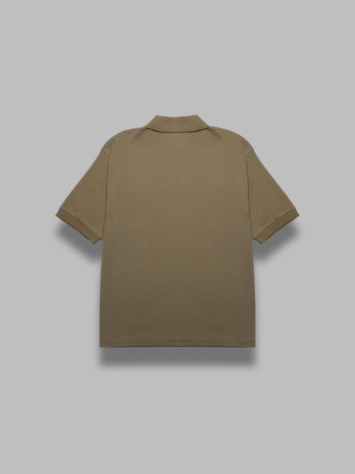 pima cotton heavy pique polo A25SP01SK- KHA AURALEE 