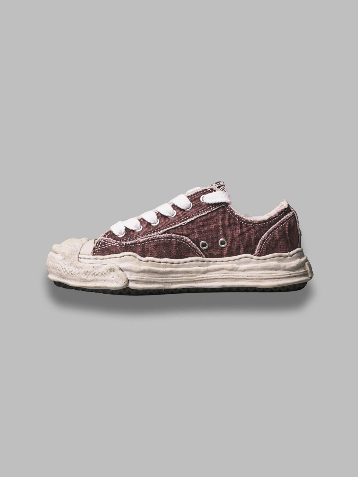 hank /original sole bleaching and washing textile low-top A15FW731- BDX MAISON MIHARA YASUHIRO 