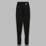 moonogram mesh flock tights WUW034ACJER0005- BK99 MARINE SERRE 
