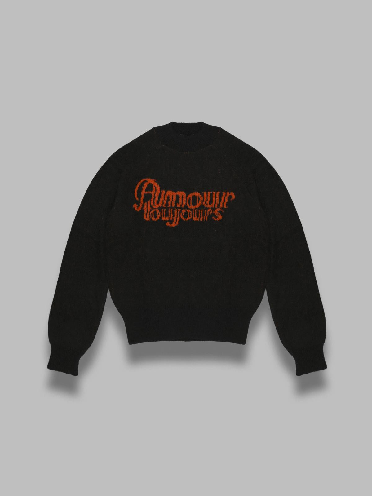 fuzzy love sweater AW25KNW0302- BK CARNE BOLLENTE 