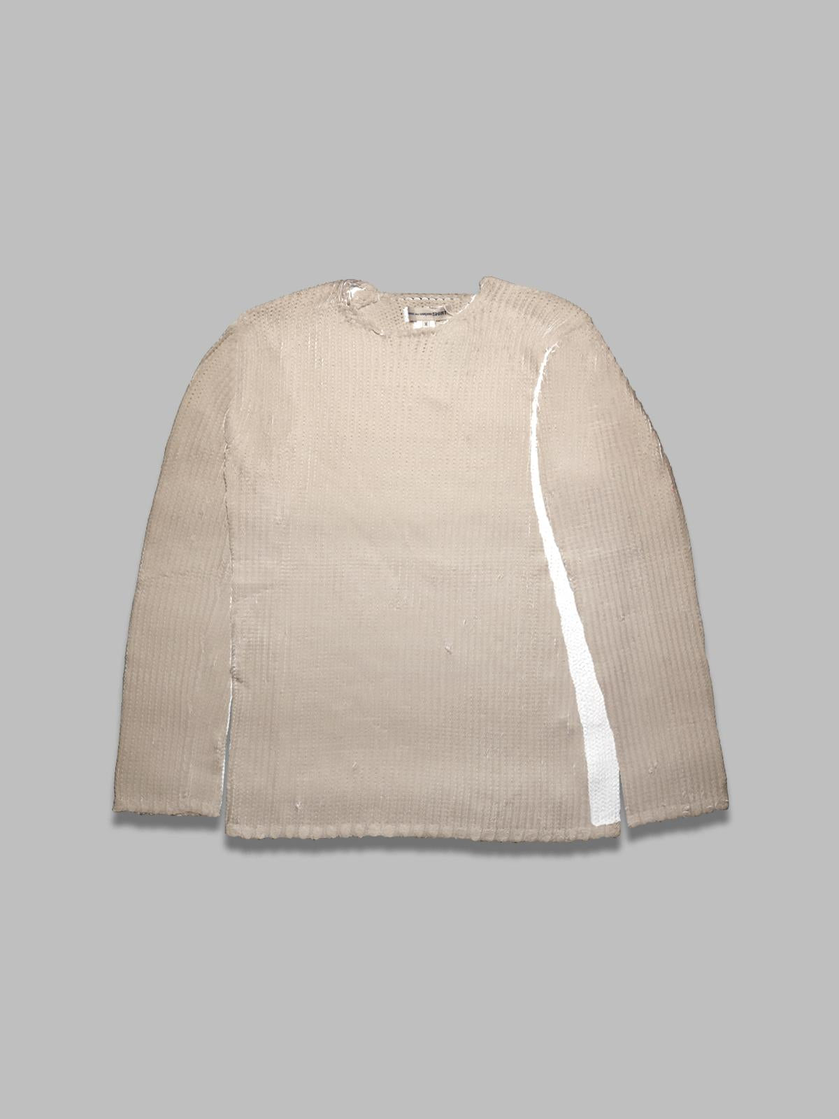 men's shirt knitted FO-N004-S25- BG COMME DES GARÇONS SHIRT 