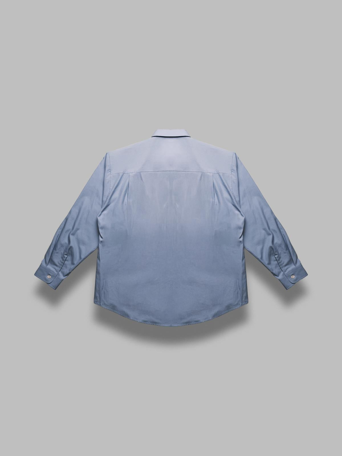 washed finx twill big shirt A25AS02TN- BL AURALEE 