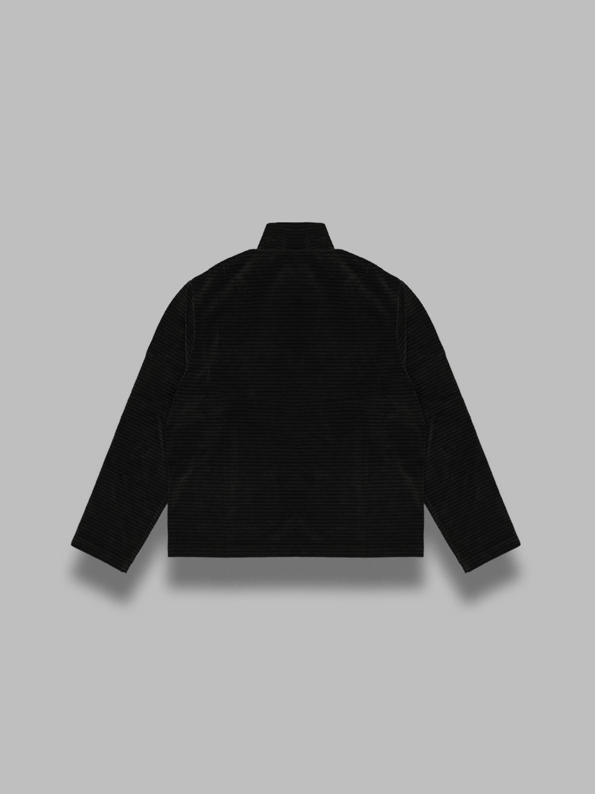 shrunken fullzip polo M4243SPS- BK OUR LEGACY 