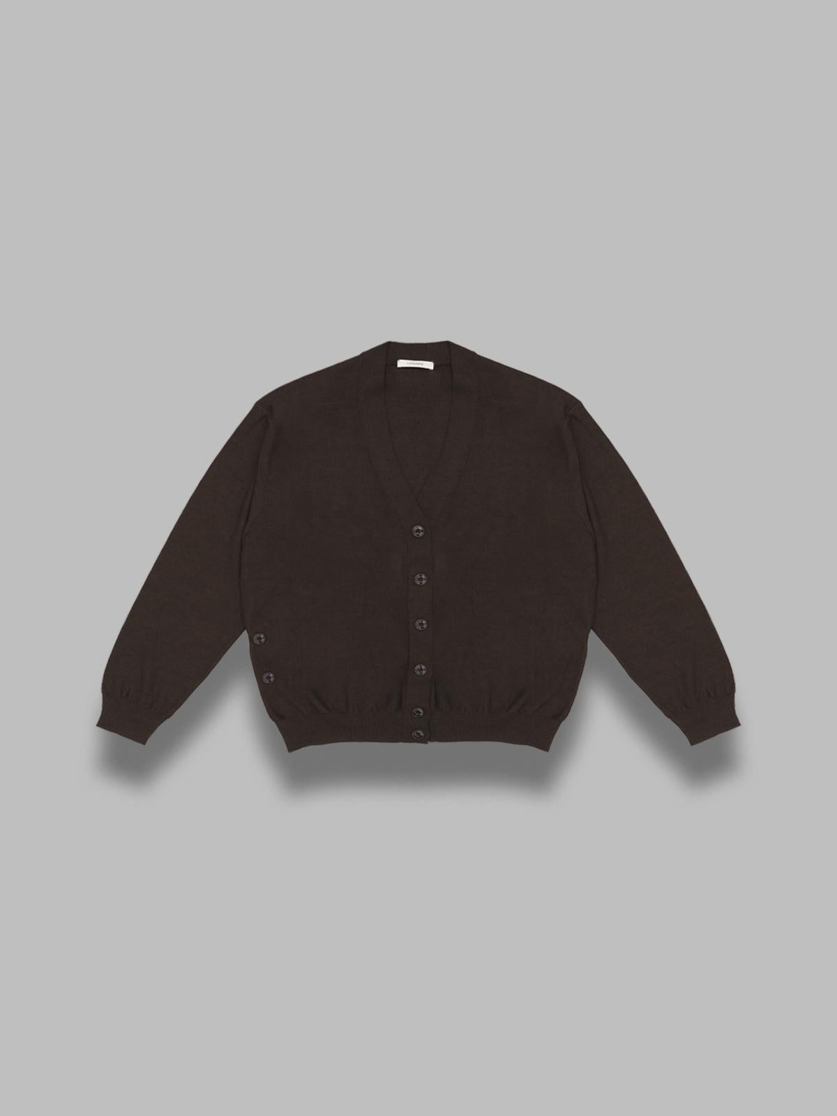 relaxed twisted cardigan TO1082-LK087- BR397 LEMAIRE 