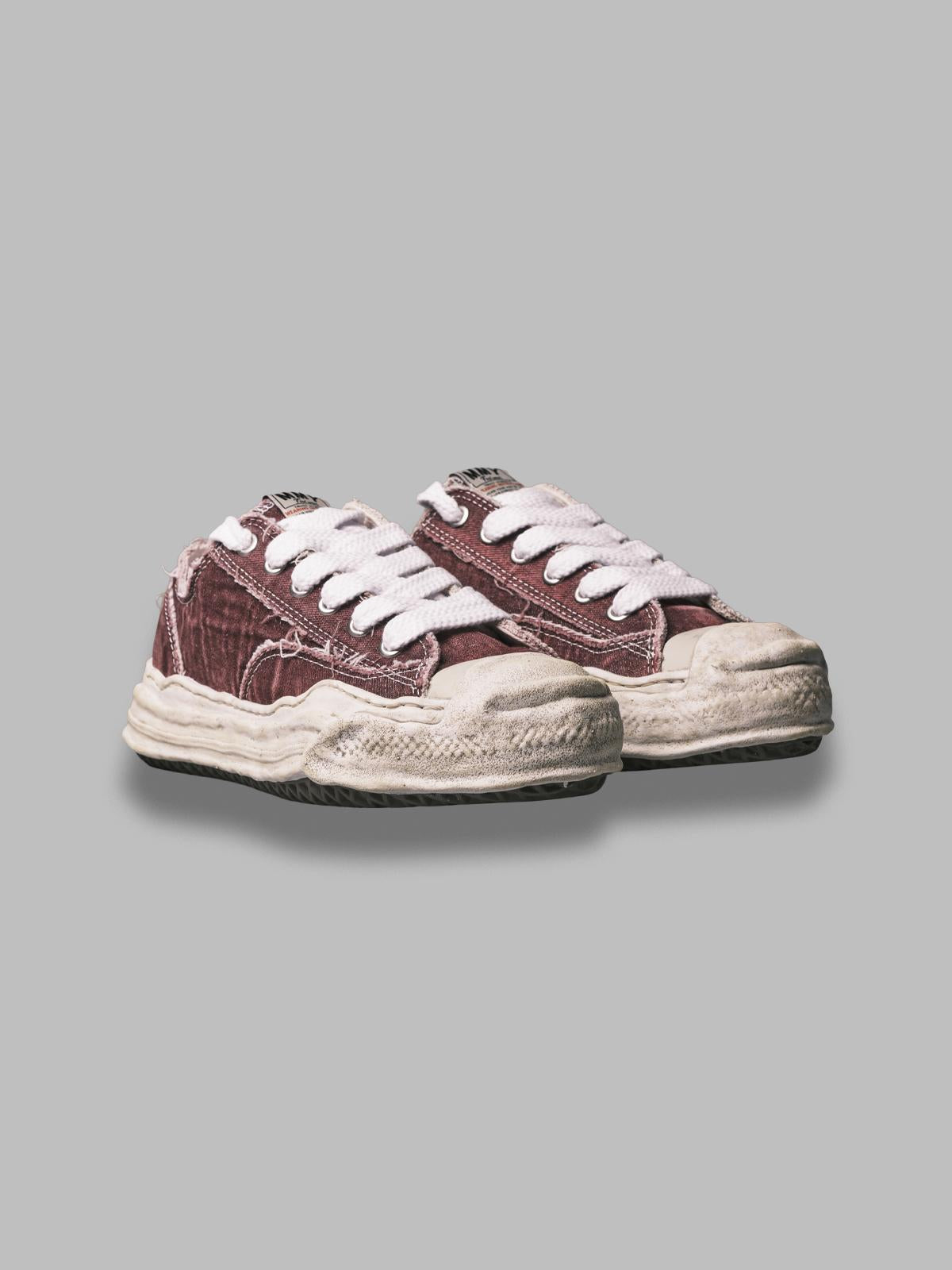 hank /original sole bleaching and washing textile low-top A15FW731- BDX MAISON MIHARA YASUHIRO 