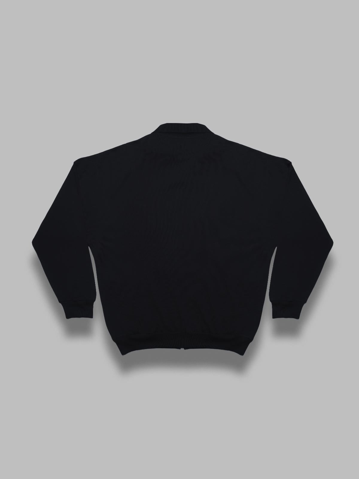 high gauge sweat zip cardigan A25SC02CU- BLK AURALEE 