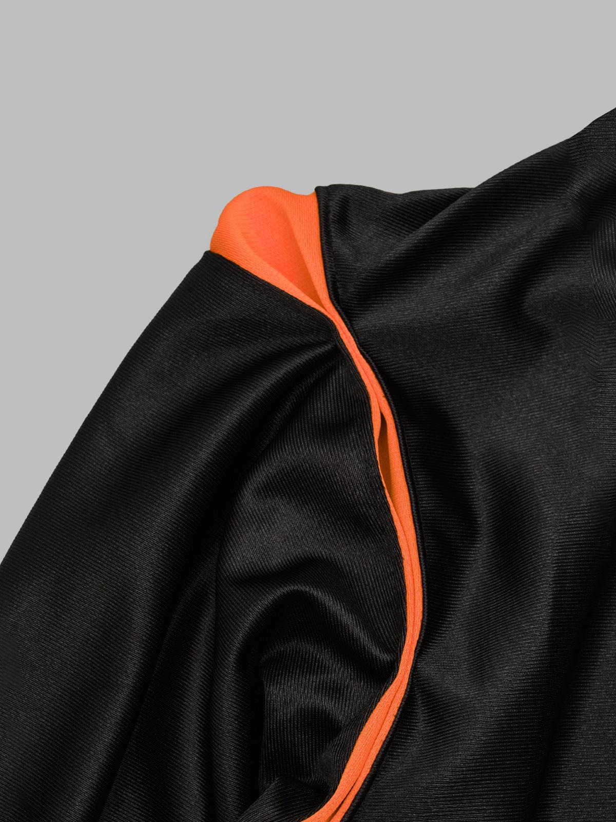 track jacket - tricot sateen SX217- BLACK NEEDLES 