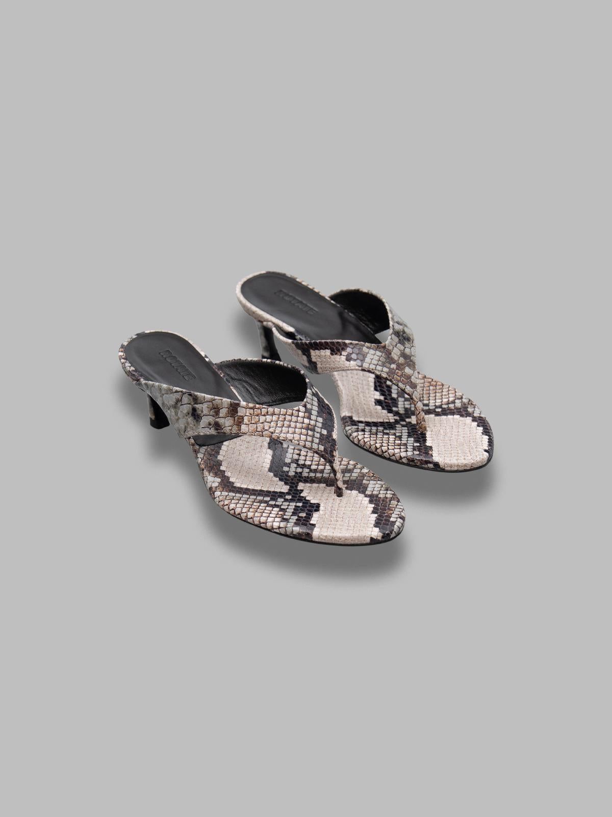 kitten heel leather mule 1161013093-BCR2225- 3093 ROTATE 