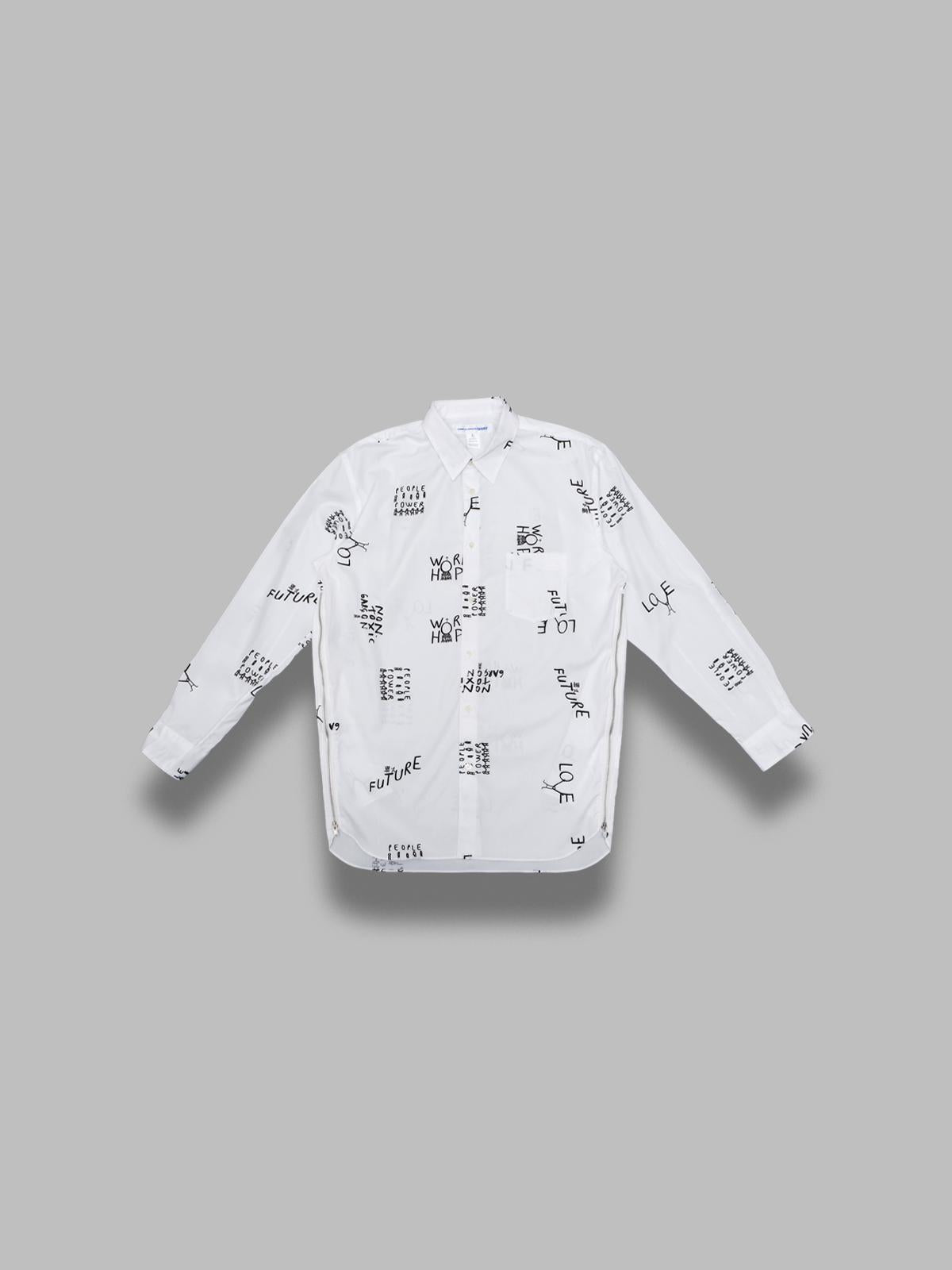 men's shirt FQ-B040-S26- WHT COMME DES GARÇONS SHIRT 