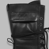 leather lace-up mid boot F5CPH691- BK COPENHAGEN 