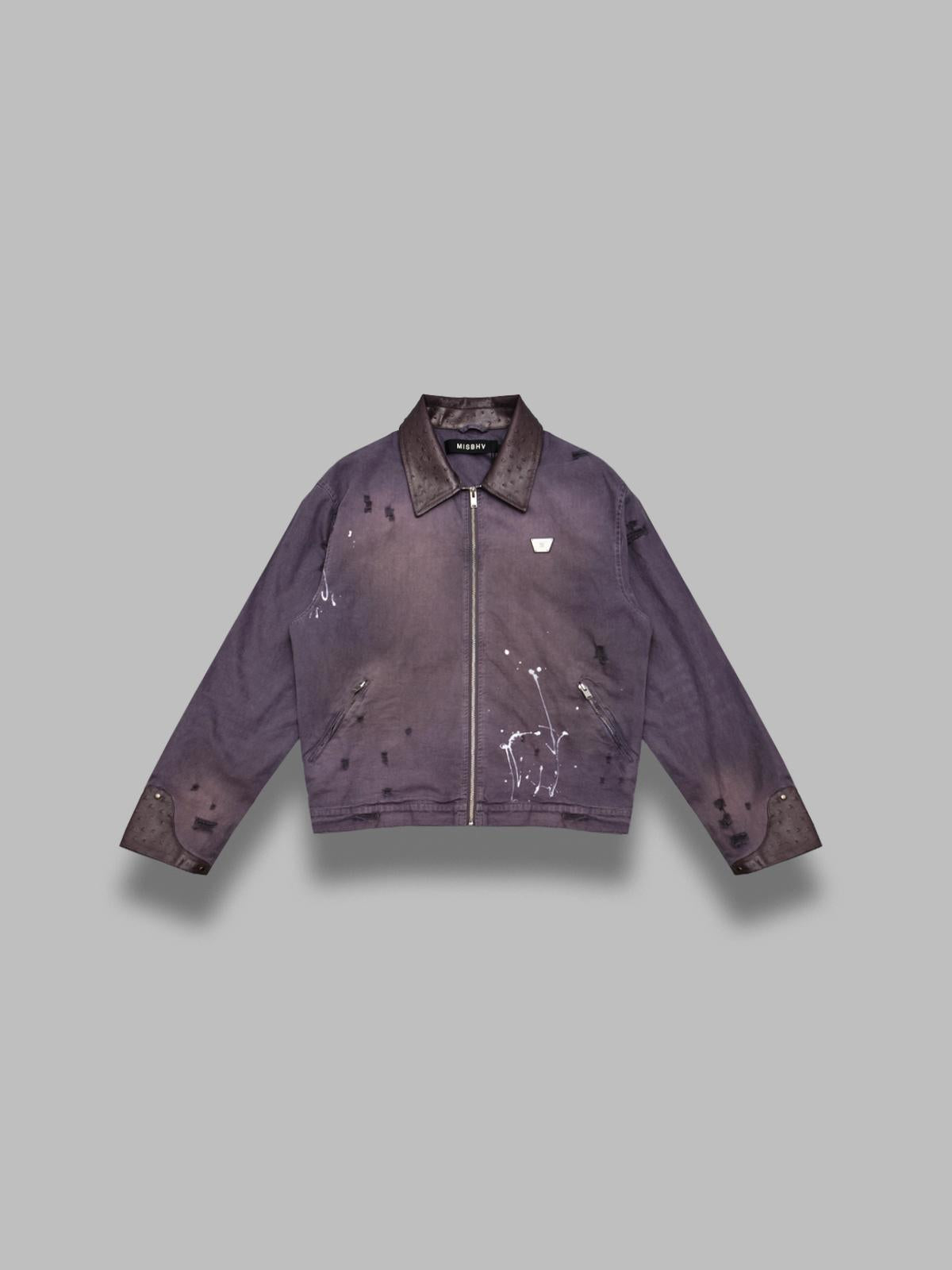 1997 paint splatter canvas work jacket 260U133- GPT MISBHV 