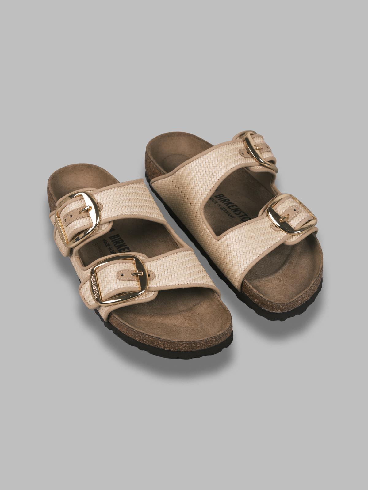 arizona big buckle natural, raffia - calz. s 1029042 NL BIRKENSTOCK 