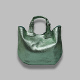 hurry faux leather shopper - 100% polyurethane lining: 100% polyester hardware: 100% zinc alloy made in china HURRY- NP12 ESSENTIEL ANTWERP 