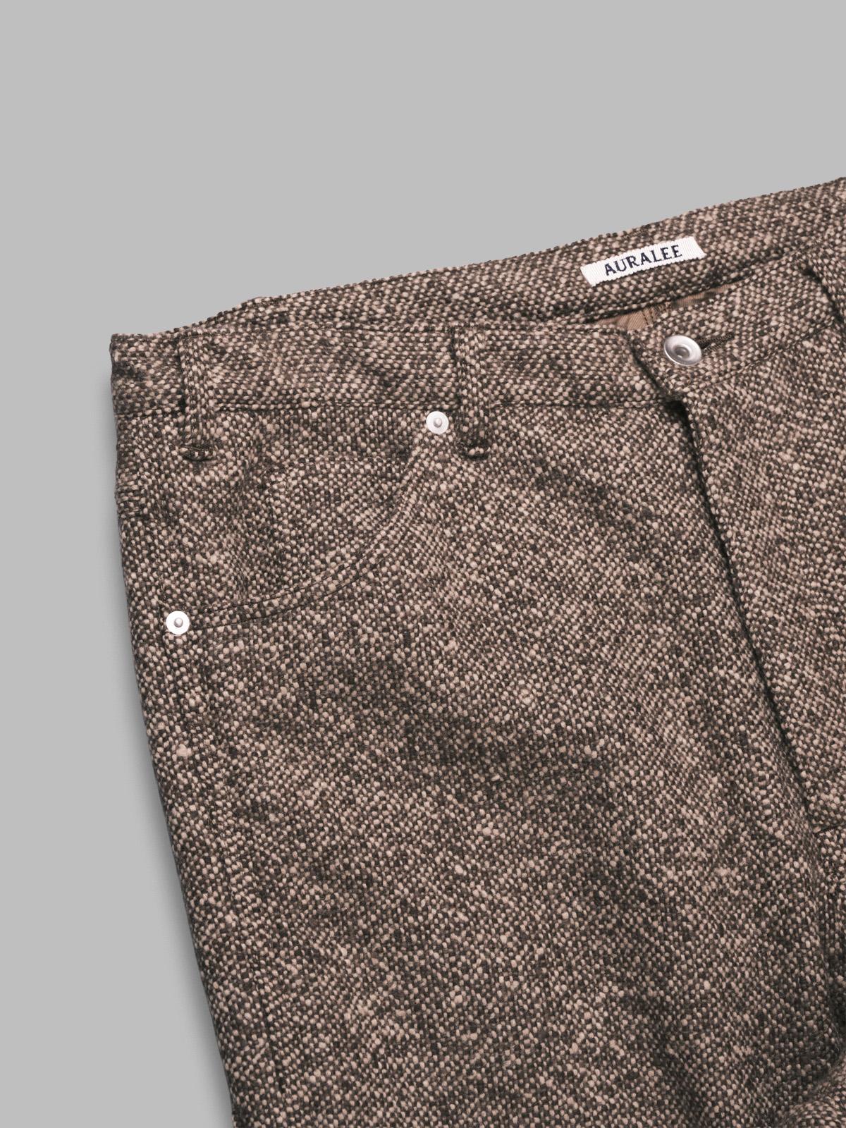 homespun tweed painter pants A25AP03HT- BRW AURALEE 