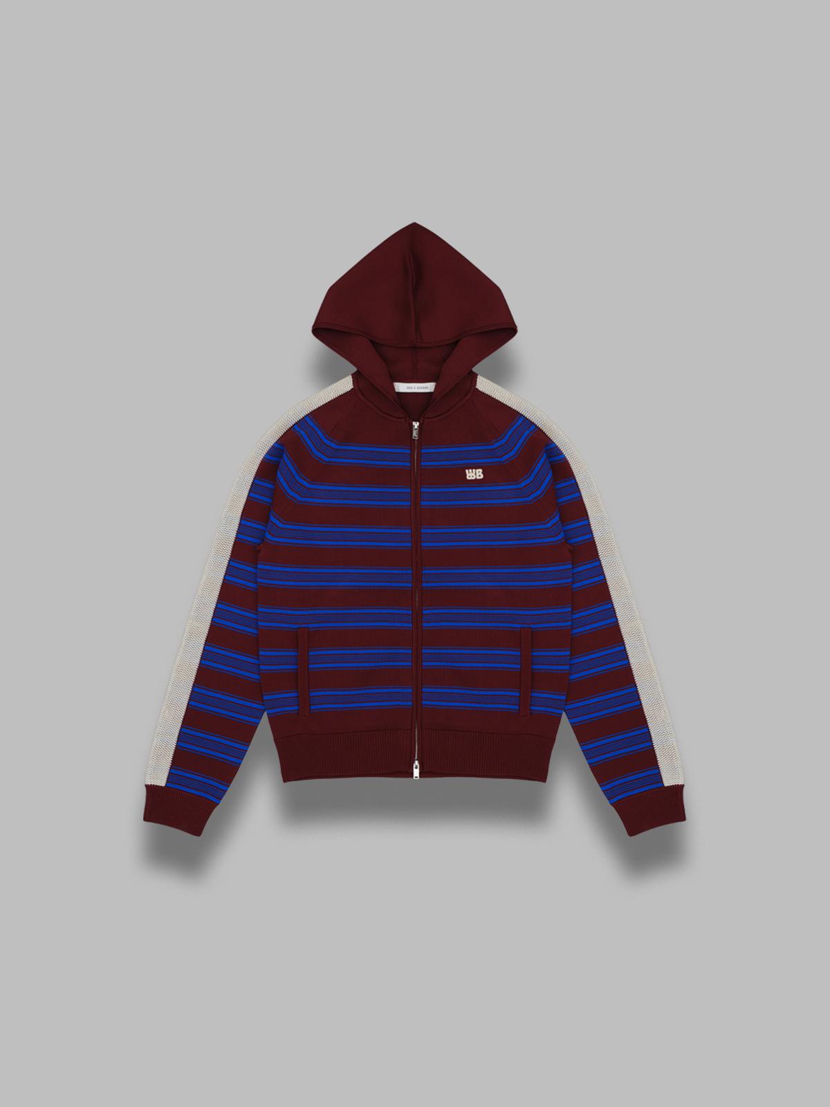 music knit hoodie MA25KN04-VI05-355- BGY WALES BONNER 