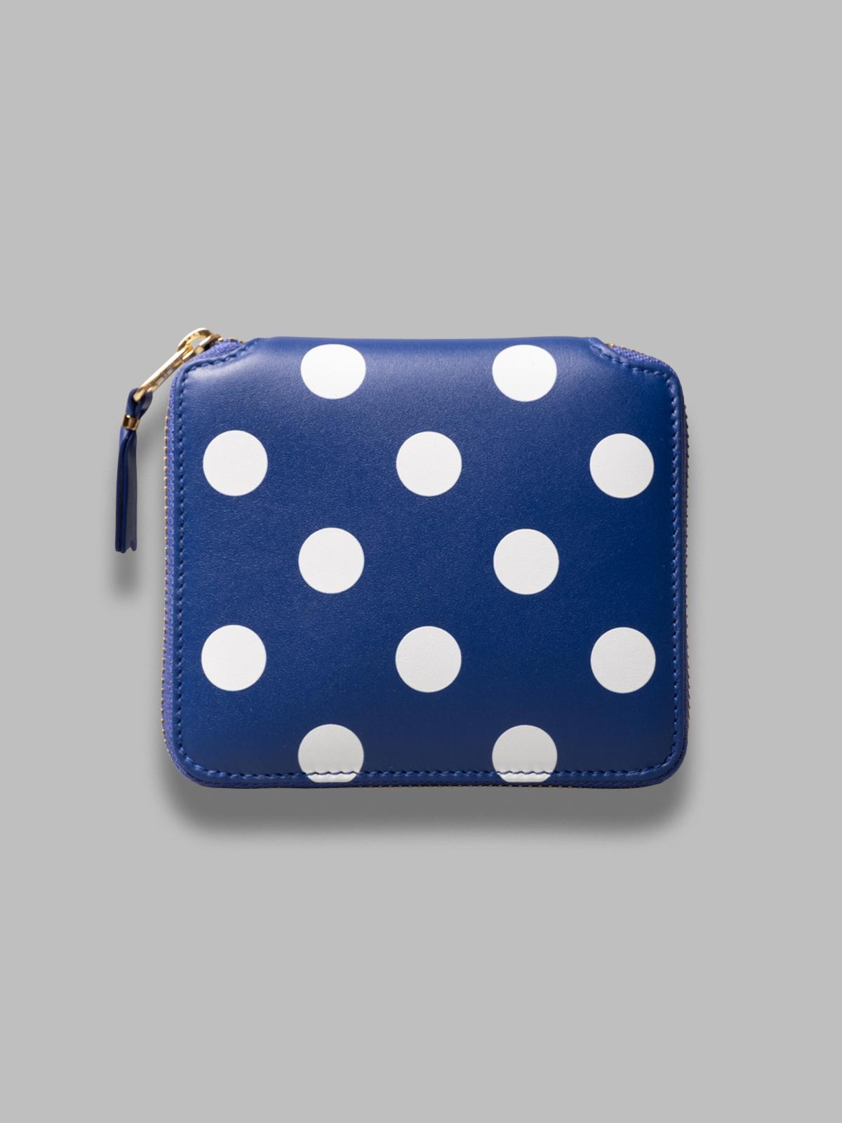 dots printed leather line SA2100PD BLU COMME DES GARÇONS WALLET 