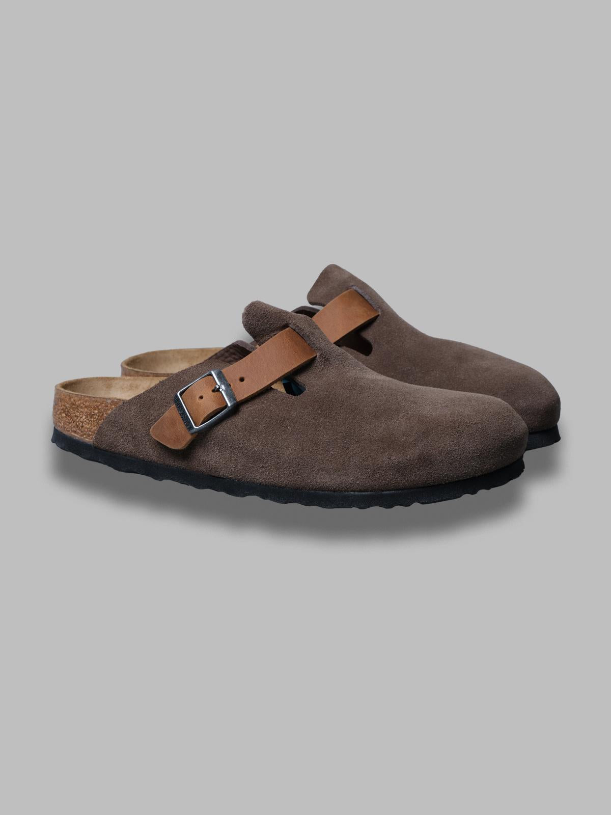 boston concrete gray, suede leather/oiled - calz. s 1029193 CG BIRKENSTOCK 