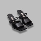 egle black sandals MI-5668- BK MIISTA 