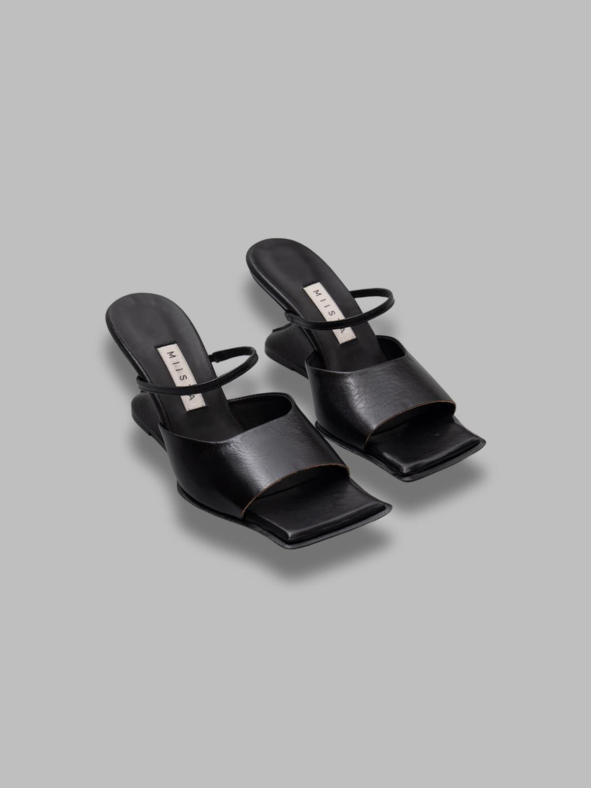 egle black sandals MI-5668- BK MIISTA 
