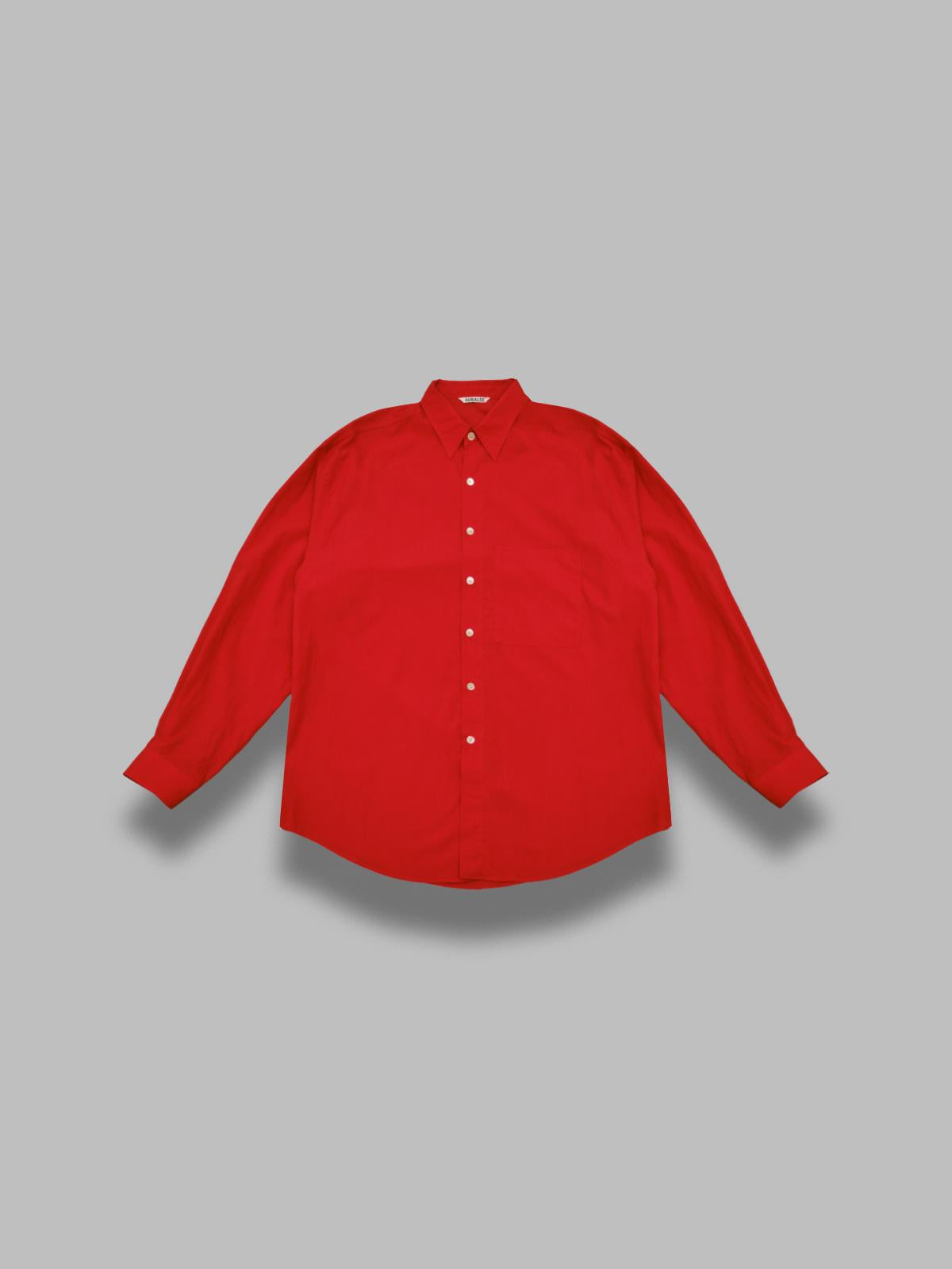 super fine cotton lawn shirt A26SS02CL- RD AURALEE 