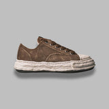 peterson 23/original sole monster leather low-top sneakers A15FW724- BRW MAISON MIHARA YASUHIRO 