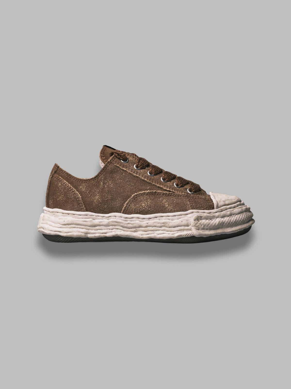 peterson 23/original sole monster leather low-top sneakers A15FW724- BRW MAISON MIHARA YASUHIRO 