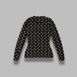 moon printed jersey ls crewneck top WTS006ACJER0001- IT99 MARINE SERRE 