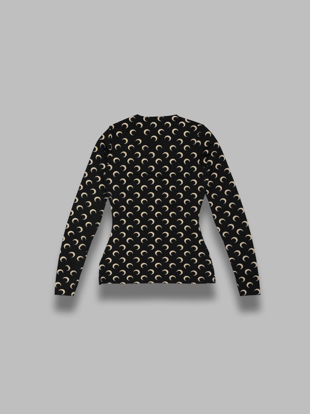 moon printed jersey ls crewneck top WTS006ACJER0001- IT99 MARINE SERRE 