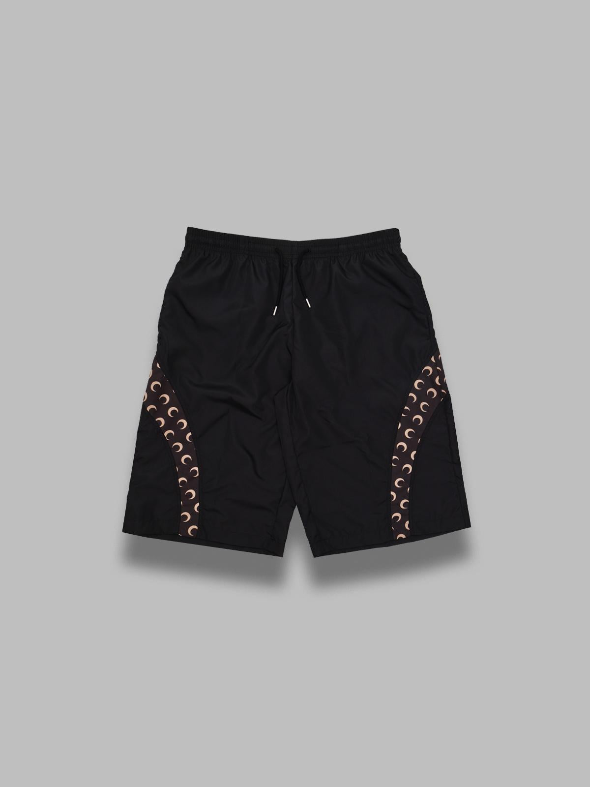 moon printed swimwear boardshorts MSW003ACWOV0088- BK99 MARINE SERRE 