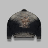 collared souvenir jacket J15BL142- BK MAISON MIHARA YASUHIRO 