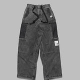 cotton satin cargo trousers J14PT172- BK MAISON MIHARA YASUHIRO 
