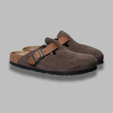 boston concrete gray, suede leather/oiled - calz. s 1029193 CG BIRKENSTOCK 