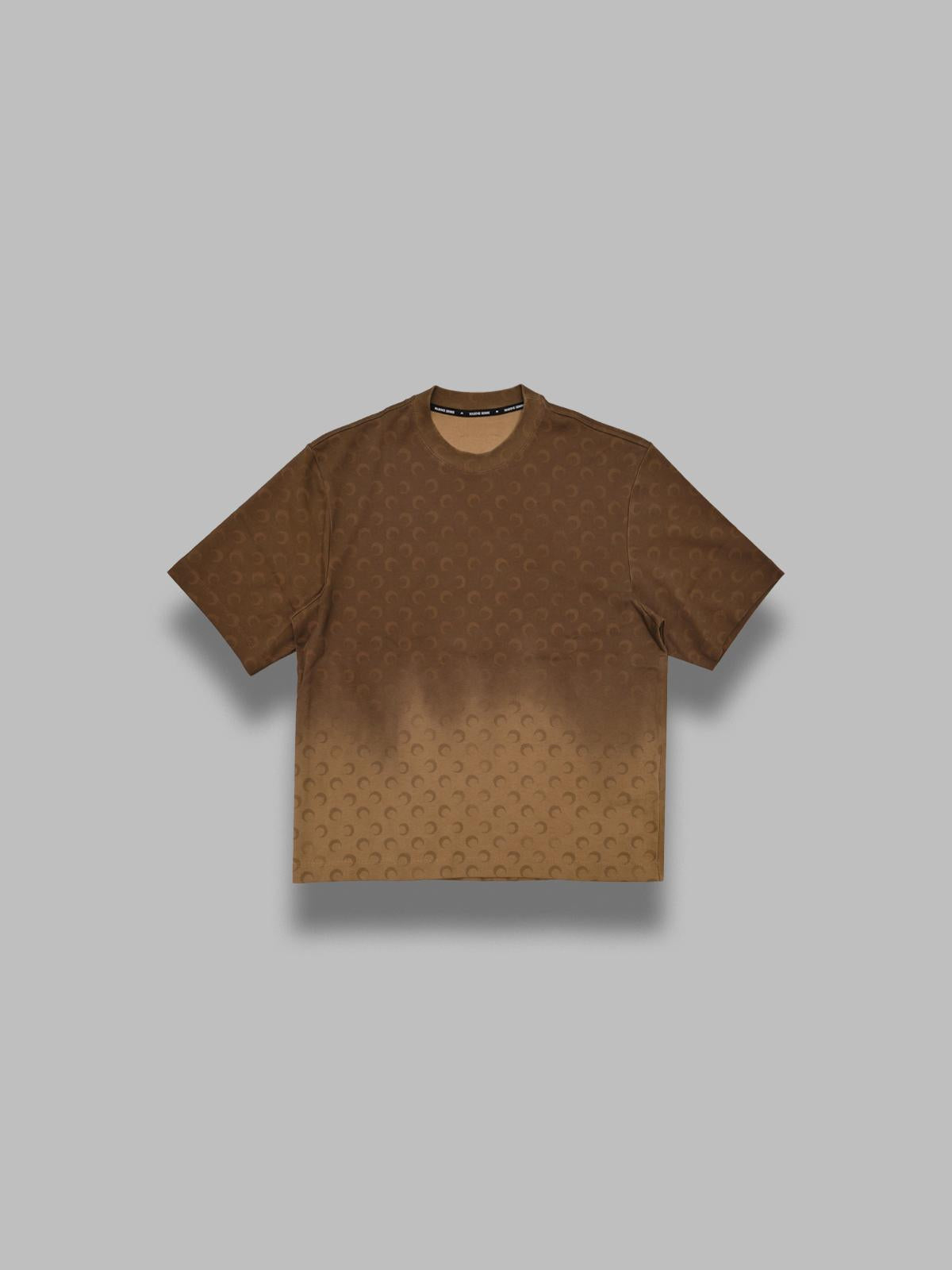 faded moon ss crewneck t-shirt UTT001ACJER0070- BG40 MARINE SERRE 