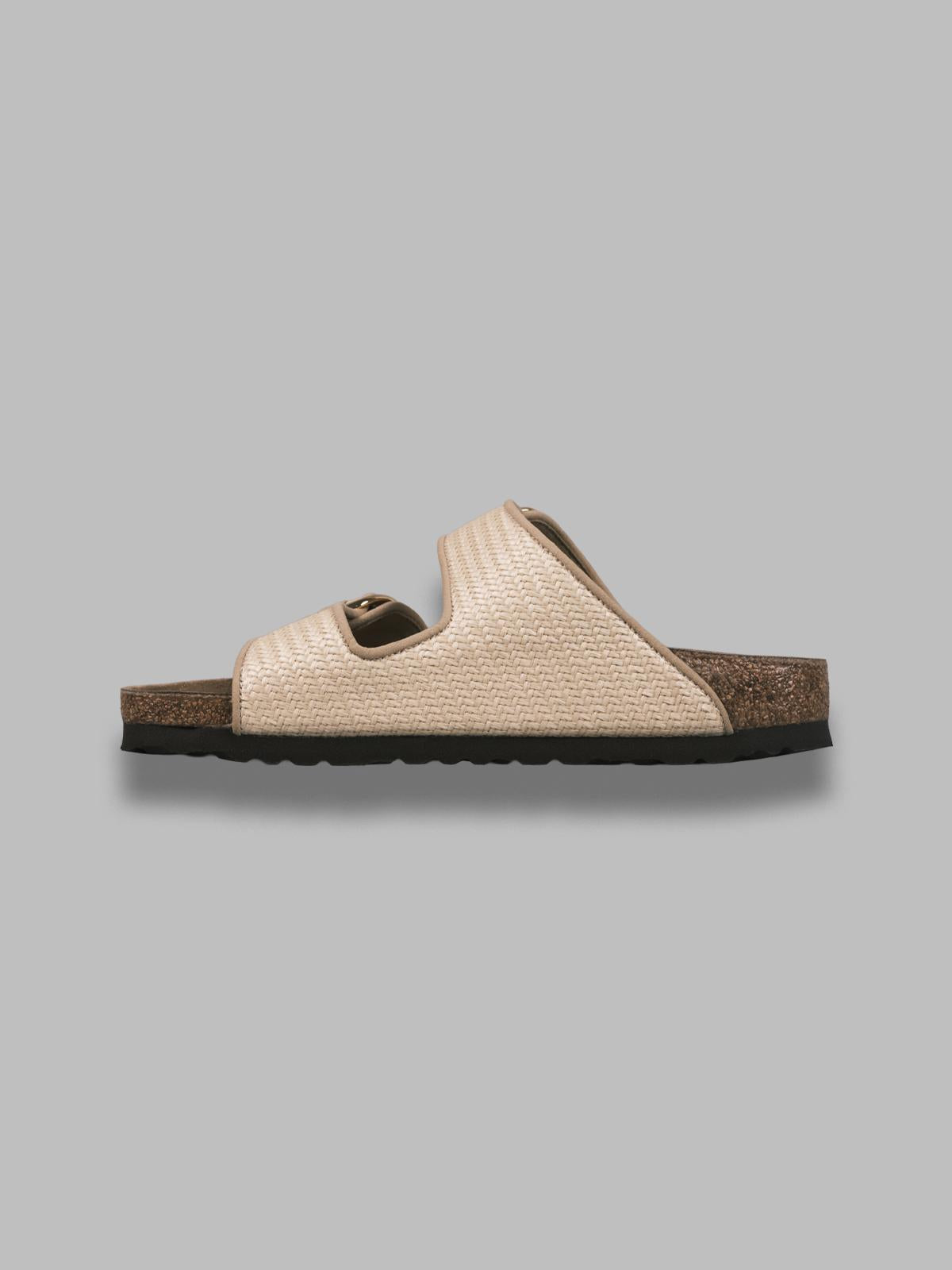 arizona big buckle natural, raffia - calz. s 1029042 NL BIRKENSTOCK 