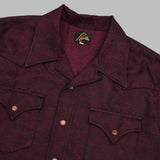 s/s westerm shirt - micro shadow plaid SX271- BGDY NEEDLES 