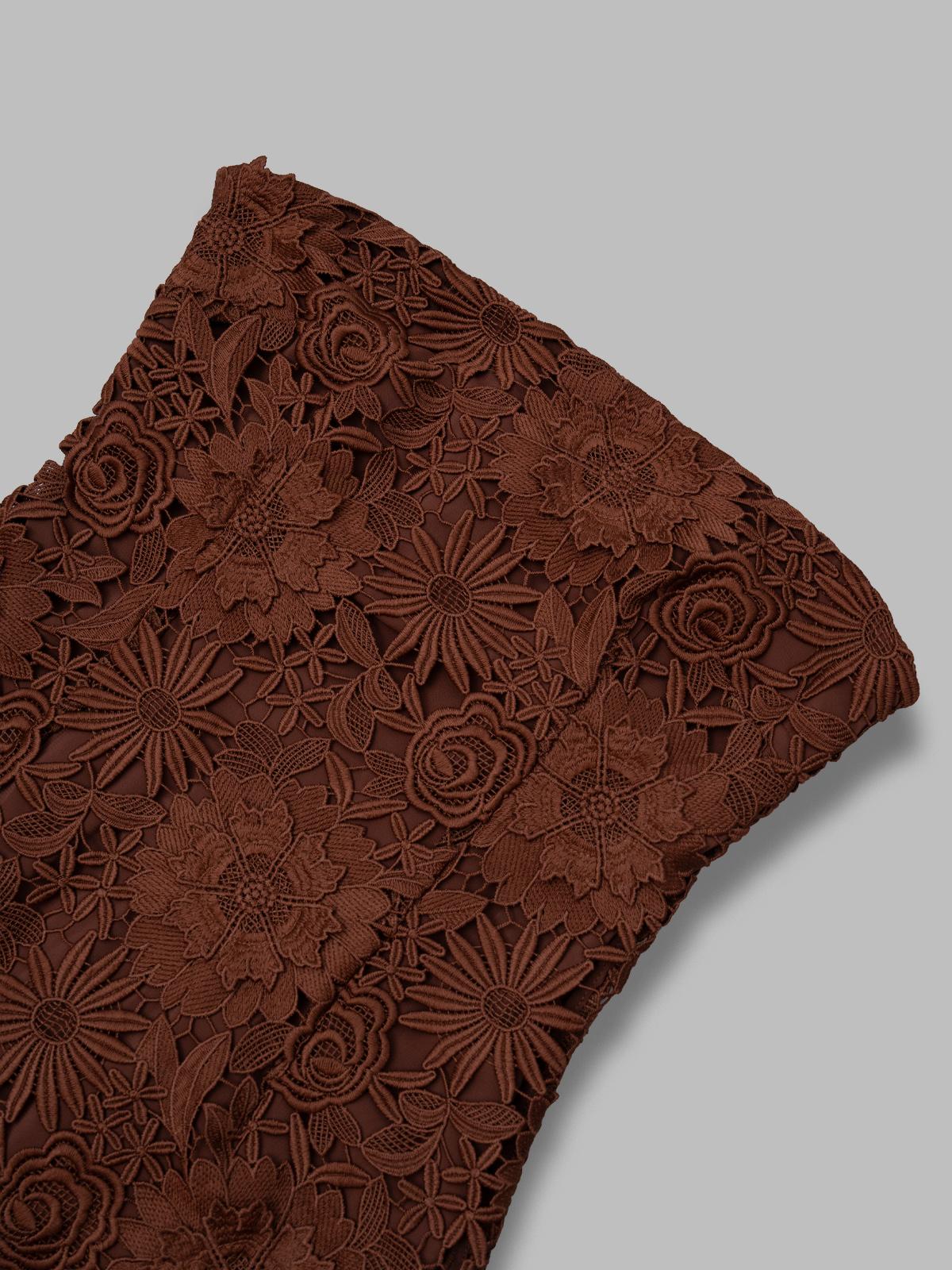 3d lace midi dress 1156242037-BCR1822- 2037 ROTATE 