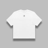 moon logo jersey ss t-shirt MTT077BCJER0009 WH10 MARINE SERRE 