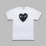 t-shirt print black x studs AX-T804-051- WHT COMME DES GARÇONS PLAY 
