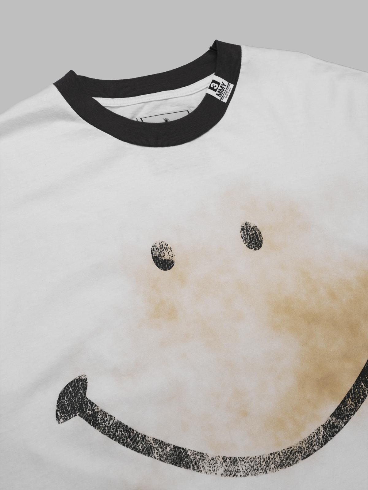 simily face printed tee J15TS772- WHT MAISON MIHARA YASUHIRO 