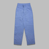 poplin pajamas pants - cornflower blue - 100% organic cotton - made in portugal