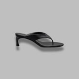 kitten heel leather mule 116099100-BCR2213- 100 ROTATE 