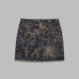 gz leane mw skirt - leopard print leather 10910458- MC GESTUZ 