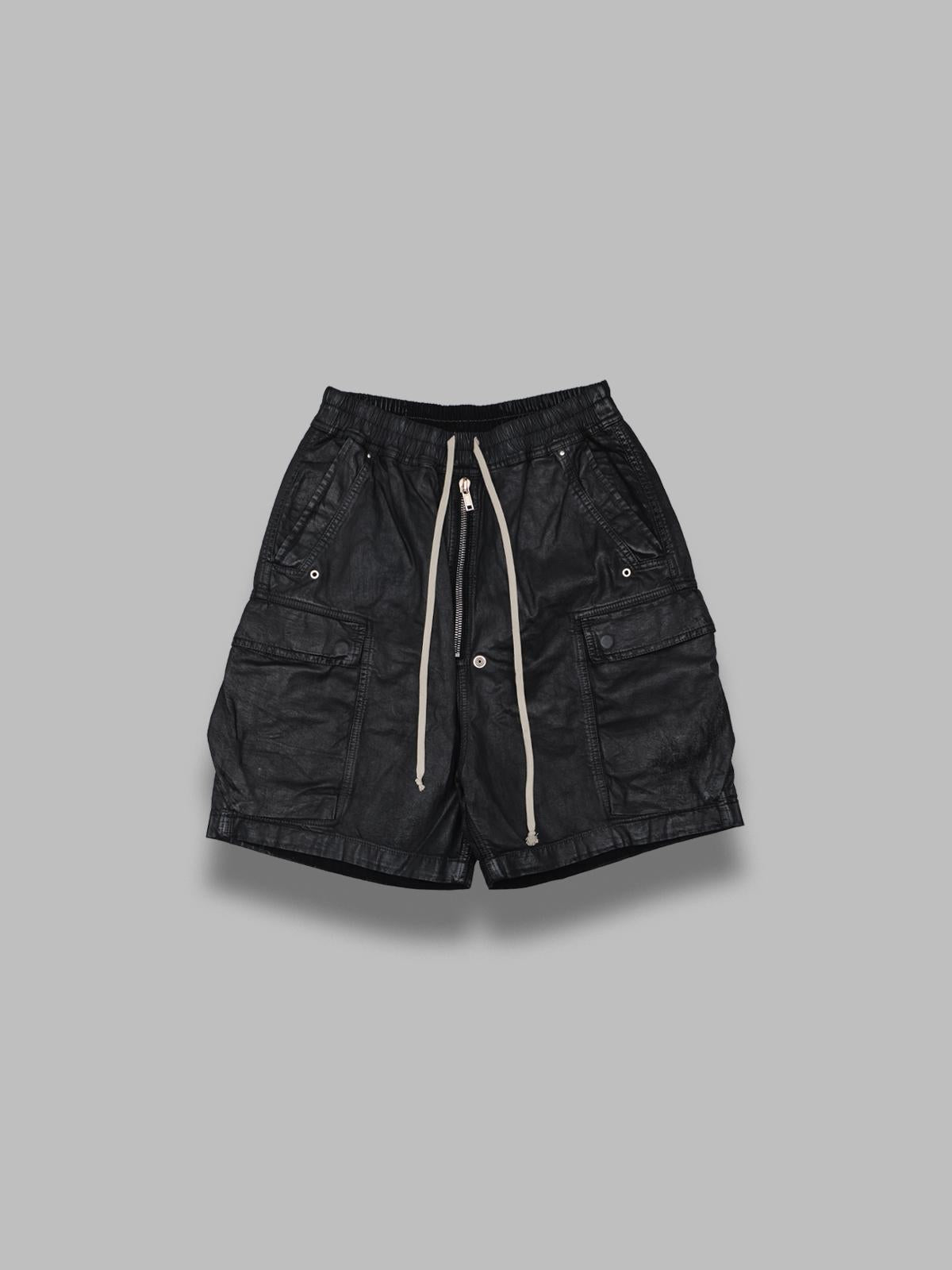 cargo bela denim shorts DU01F4369-DBK- 09 RICK OWENS DRKSHDW 